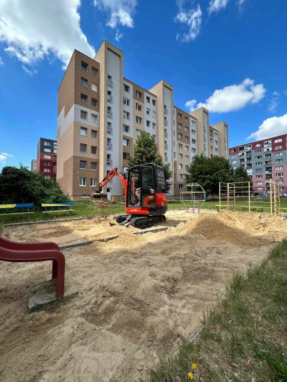 Piesok je vymenený a čistučký