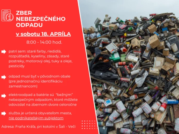 ZBER NEBEZPEČNÉHO ODPADU