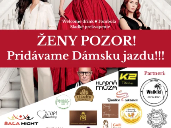 Pridaná DÁMSKA JAZDA v kine!