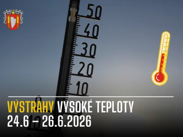Výstraha 1. a 2. stupeň – VYSOKÉ TEPLOTY pre okres Šaľa