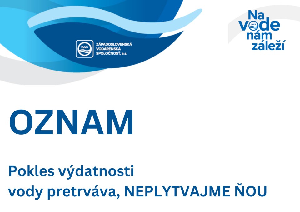 Šetrime pitnou vodou, výdatnosť zdrojov klesá