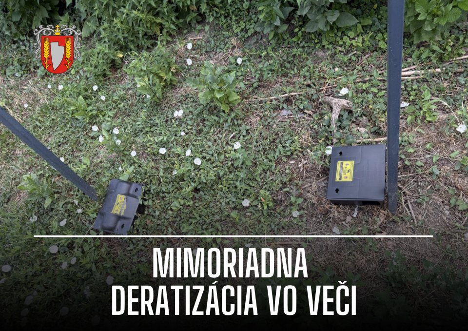 V mestskej časti Veča prebehla mimoriadna deratizácia