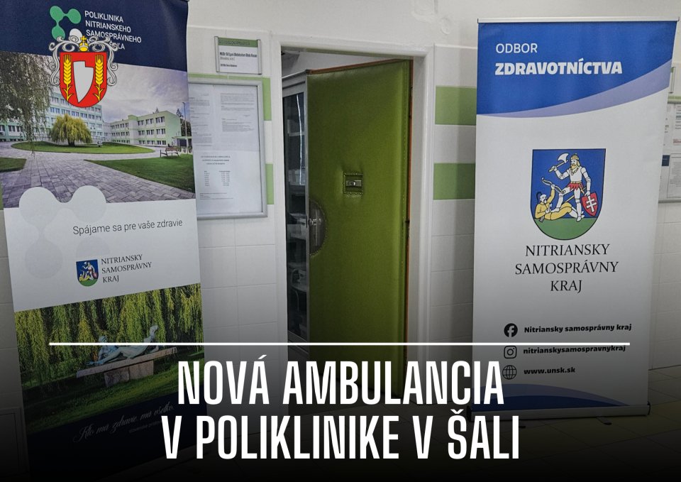 V poliklinike v Šali otvorili novú algeziologickú ambulanciu