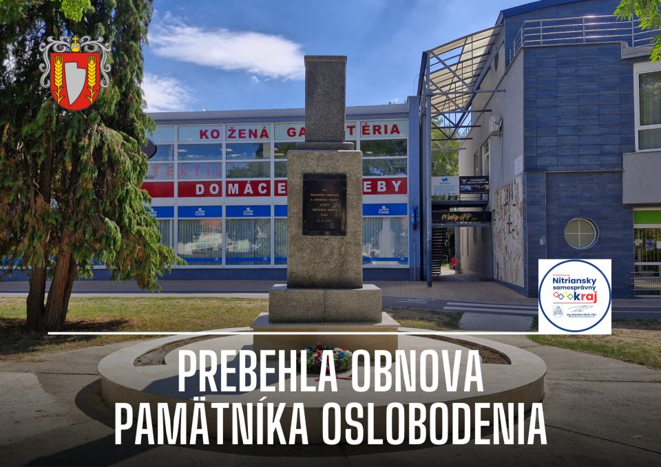 Pamätník oslobodenia v Šali prešiel obnovou
