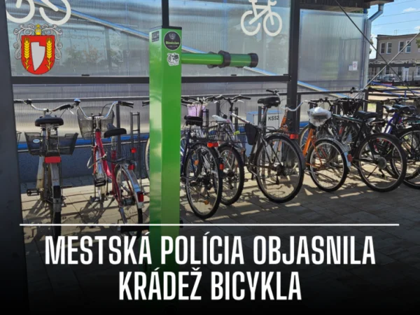 Všímavosť mestskej polície pomohla odhaliť krádež bicykla