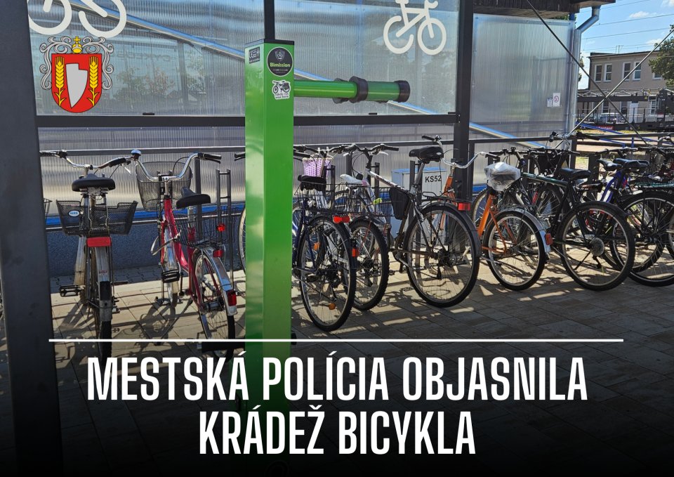 Všímavosť mestskej polície pomohla odhaliť krádež bicykla
