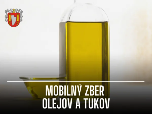 Mobilný zber olejov a tukov prebehne 22.9.2026