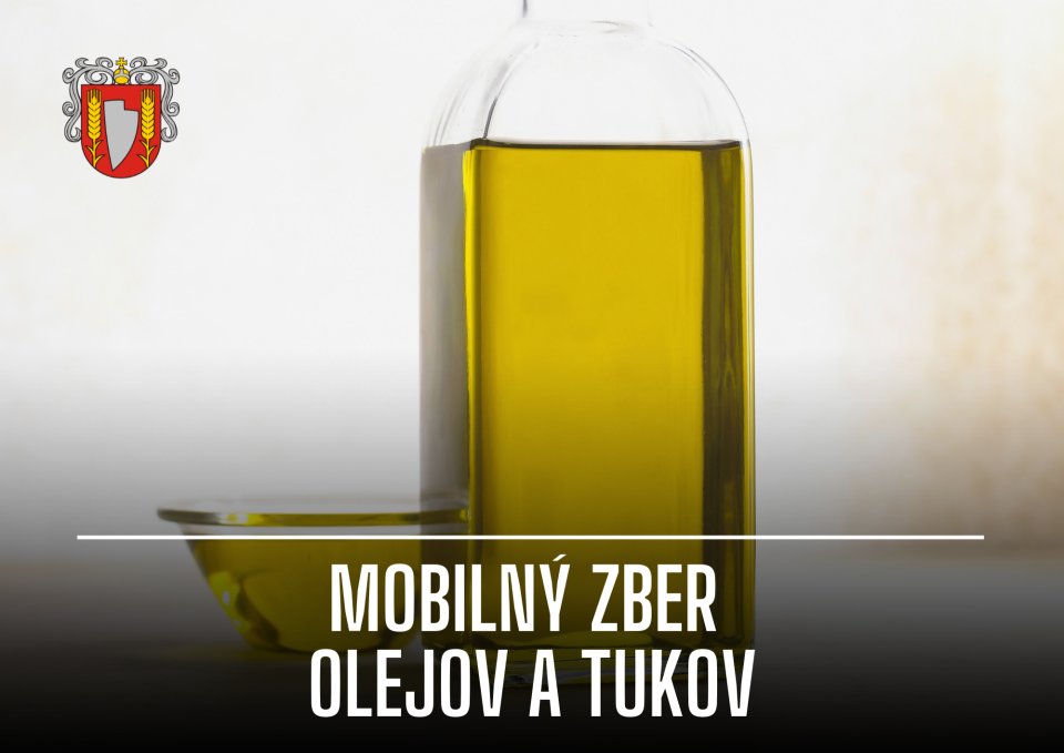 Mobilný zber olejov a tukov prebehne 22.9.2026