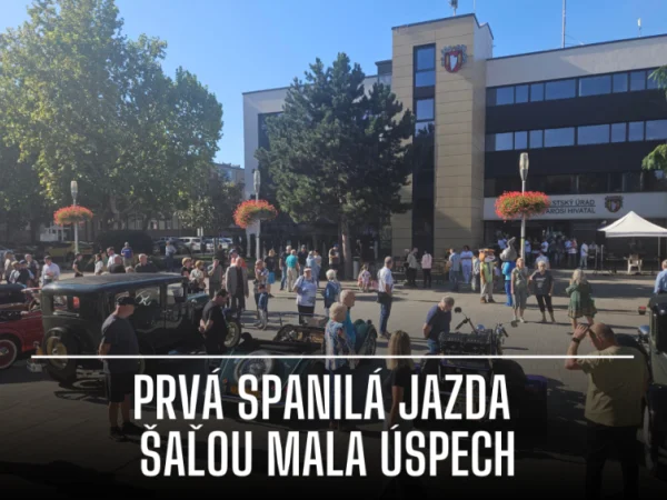 Prvá Spanilá jazda Šaľou – nablýskané veterány aj hviezdny hosť