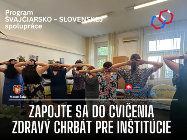Zdravý chrbát aj v kancelárii? Zapojiť sa môžu ďalšie inštitúcie