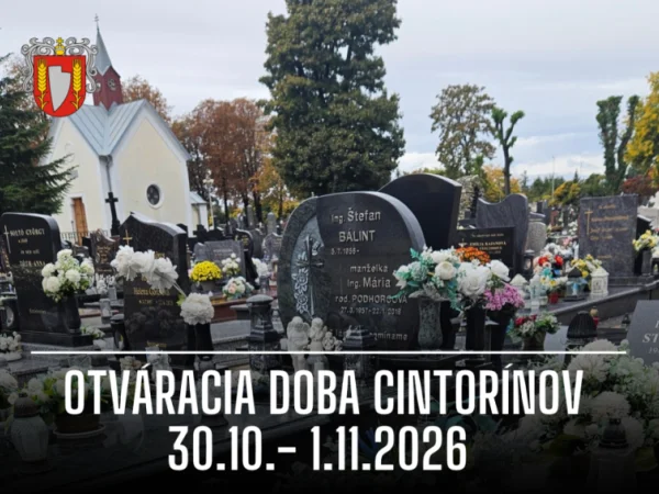 Cintoríny v Šali a vo Veči budú počas sviatkov otvorené dlhšie