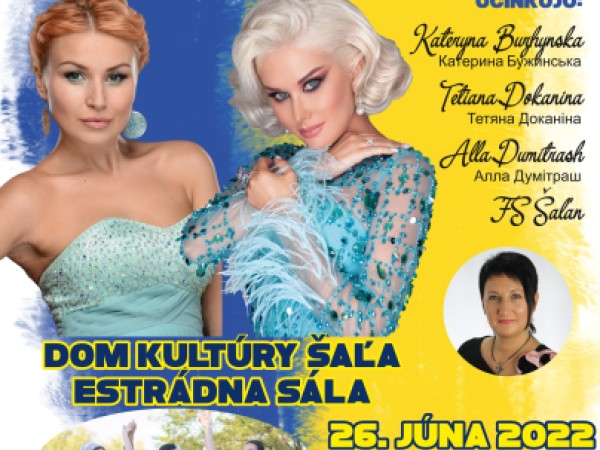 V Šali bude koncert pre Ukrajinu, vystúpia aj Ukrajinky