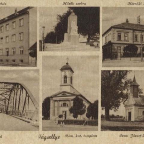 1.šaľa-okresný úrad, pamätník padlým hrdinom, zememeračský úrad, most cez váh, r.k.kostol, kaplnka sv.jozefa (1939-1944)